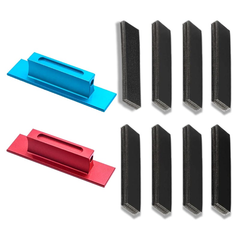 DULIWO 152 PCS Model Sandpaper Set Upgraded Sanding Stick Tool Self-Adhesive Replaceable 100-2000 Grit Sandpaper Suitable for Gunpla Models Plastic Models Resin Kits Miniature Detailing Wet and Dry Use - Image 1